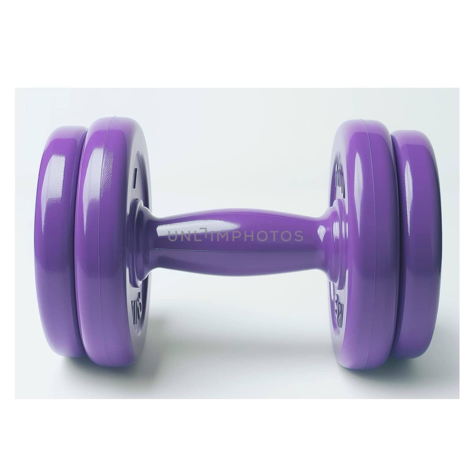 Purple dumbbell cut out image by Dustick