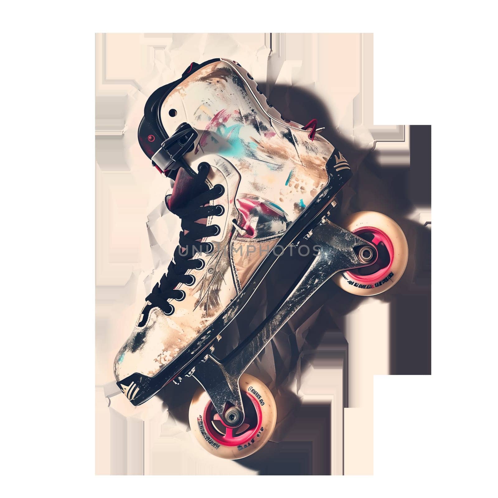 Roller skates cut out ai generated image