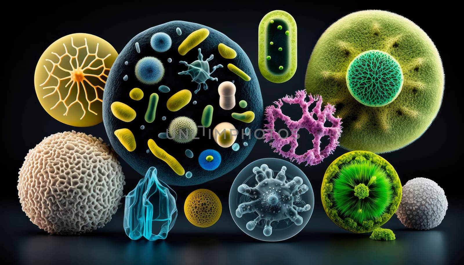 Laboratory petri dish bacteria grow. Generative AI,