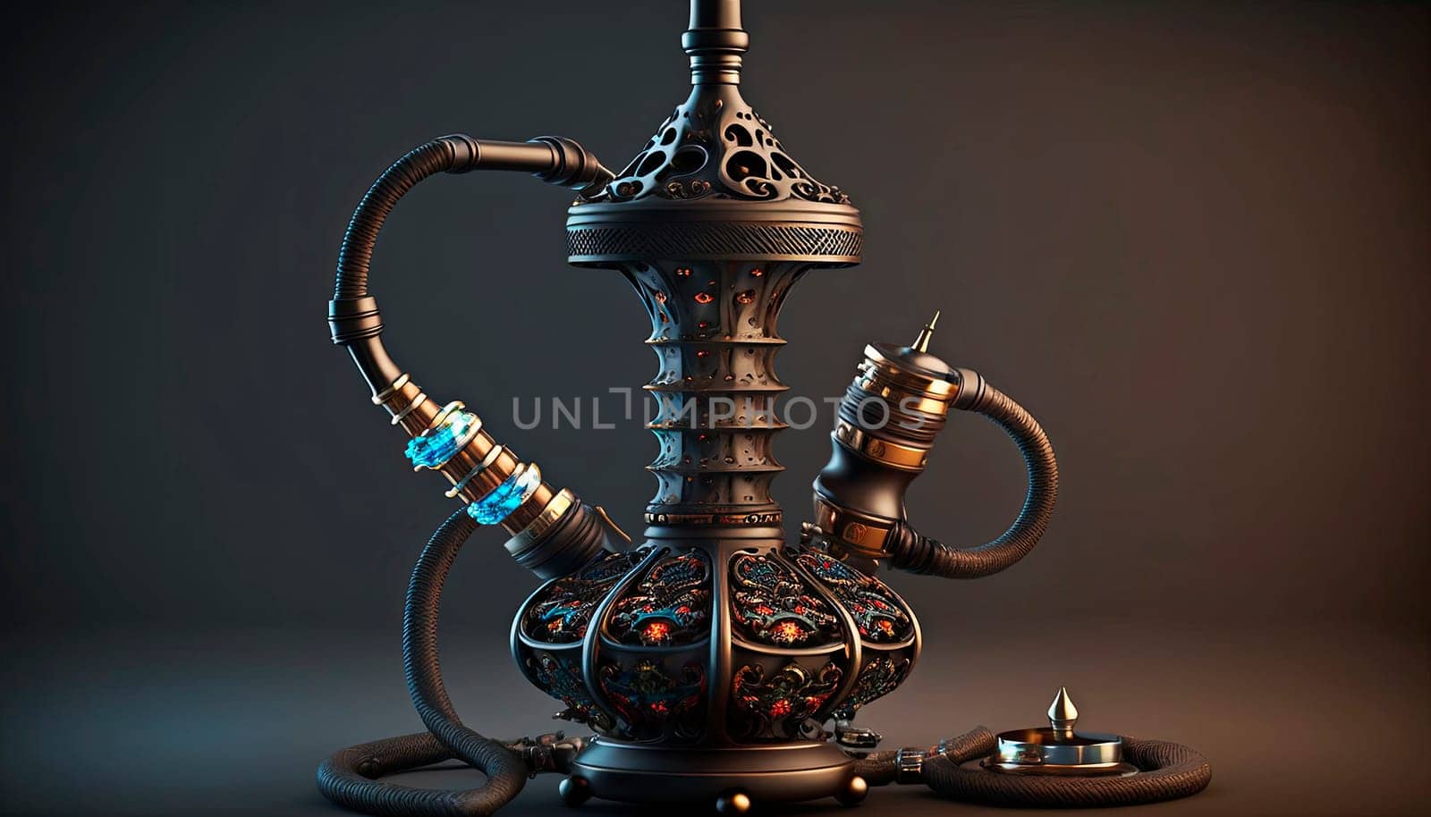 hookah smoke on the table. by yanadjana
