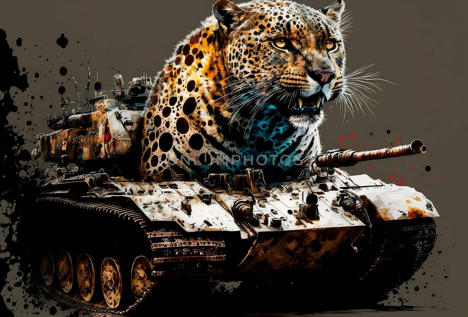 Tanks war transport military leopard. by yanadjana