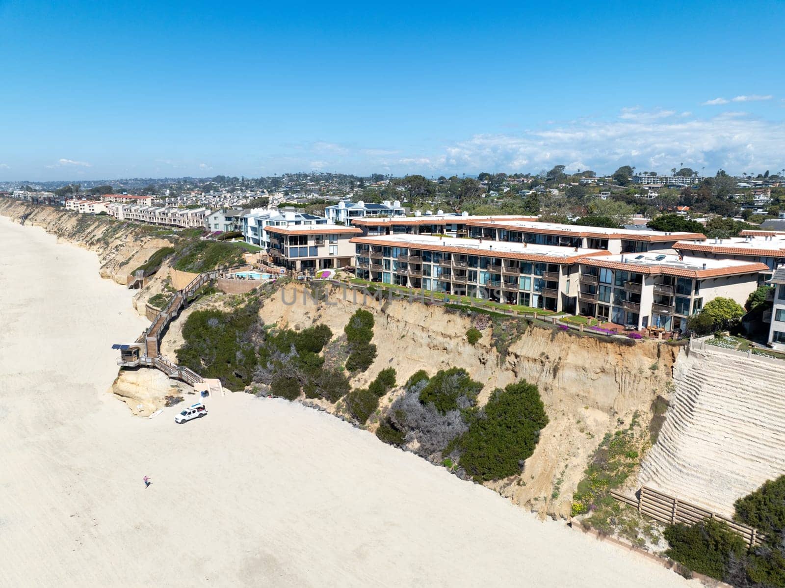 Aerial view of Del Mar Shores in San Diego, CA by Bonandbon