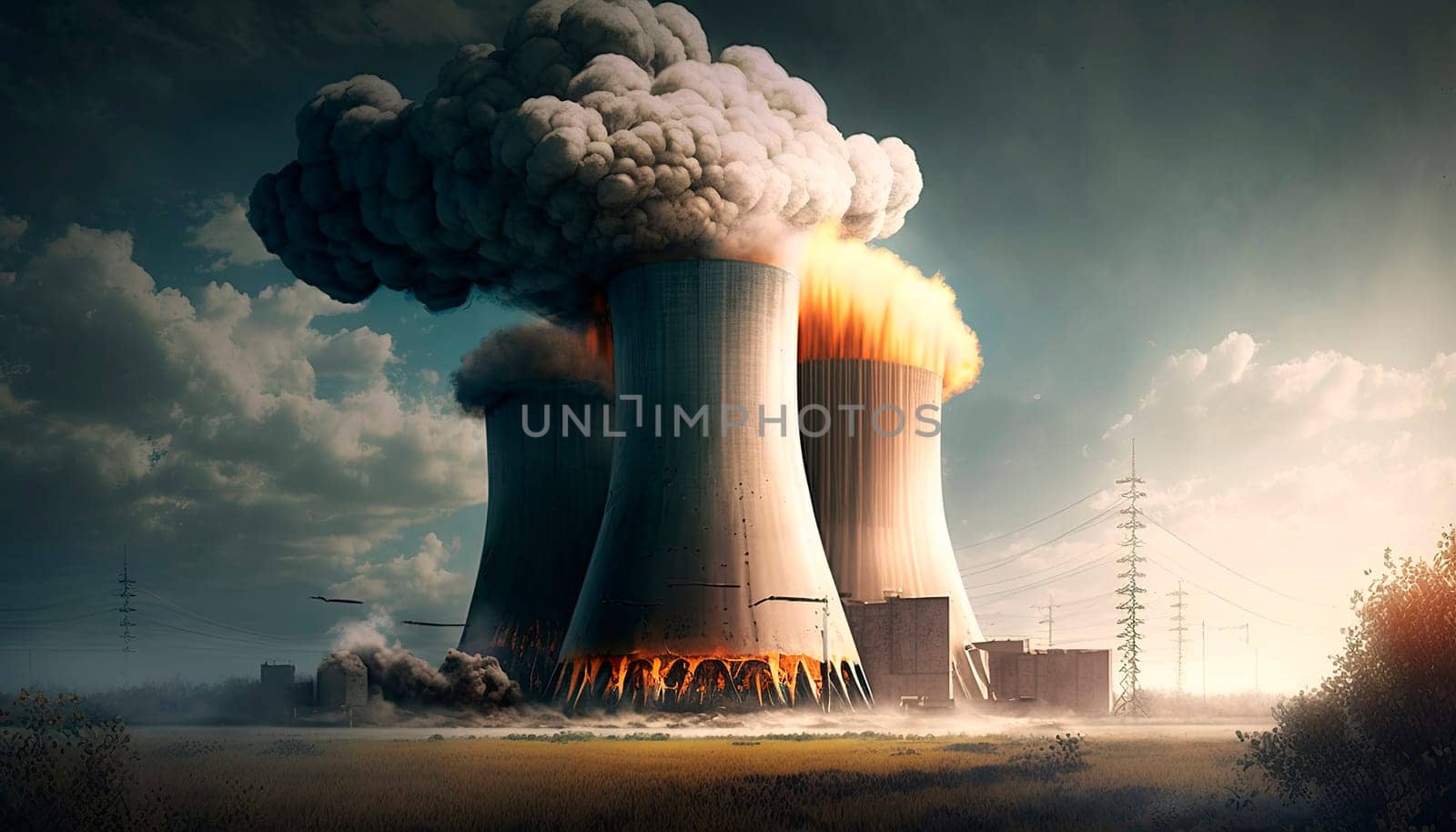 Nuclear power plant. by yanadjana