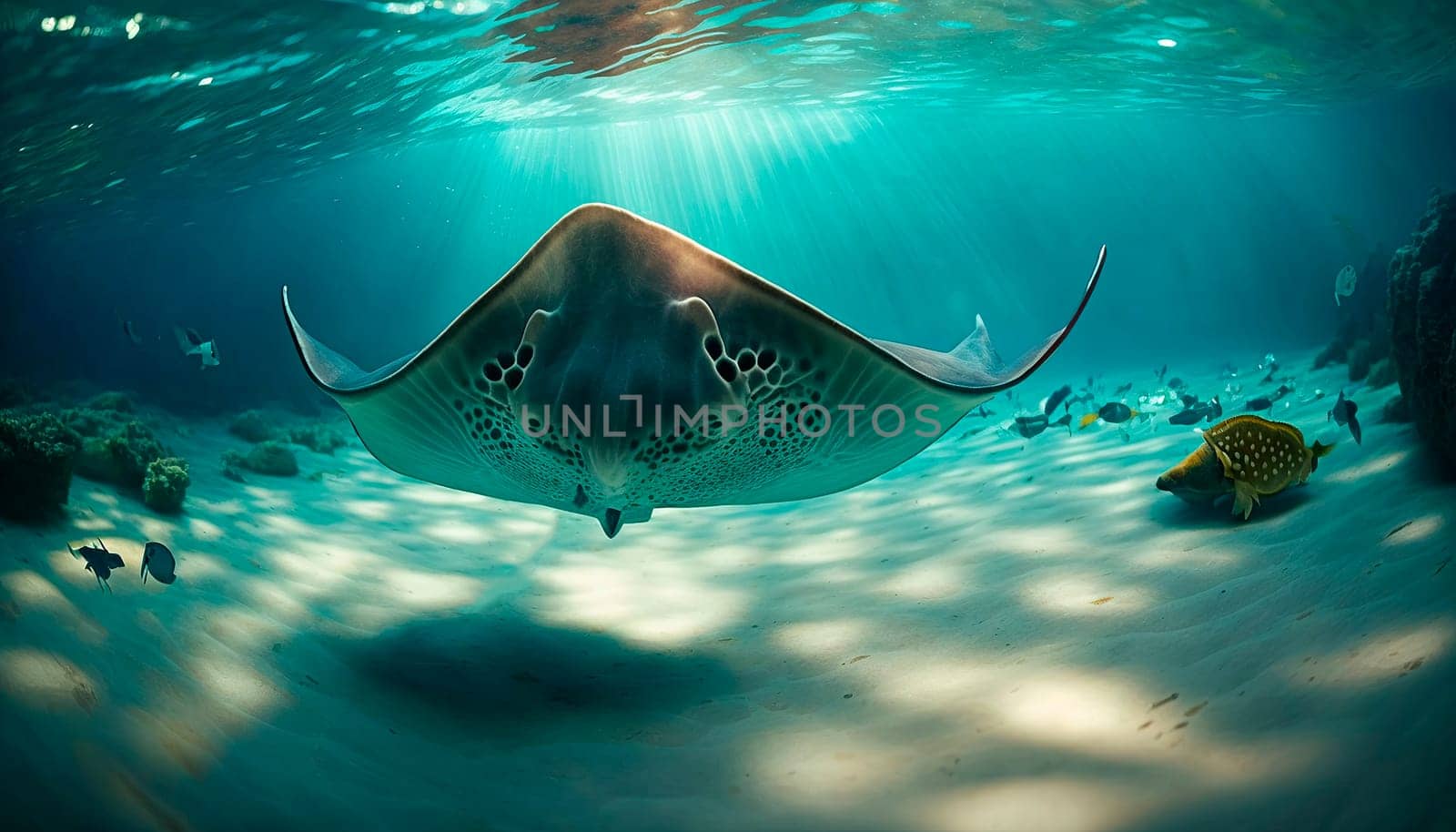 underwater world stingray. by yanadjana