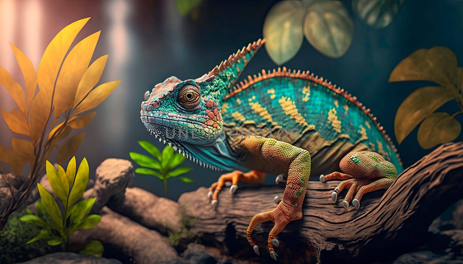 chameleon in nature. by yanadjana