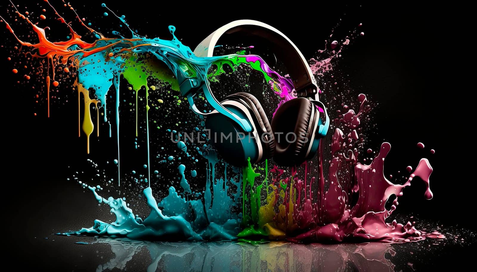 headphone bright colors. by yanadjana