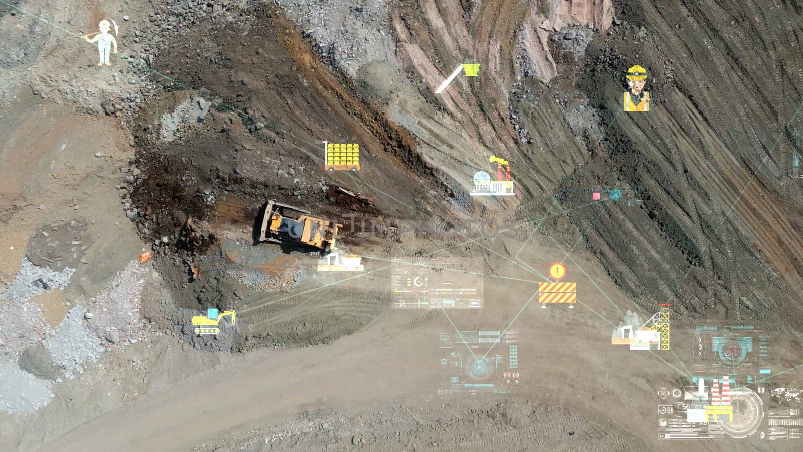 Modern technologies in mining. Visualization of the concept of modern coal mining by senkaya