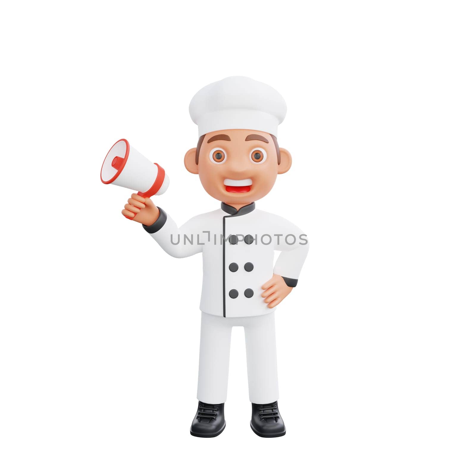 3D illustration of a chef cartoon character design by Rahmat_Djayusman