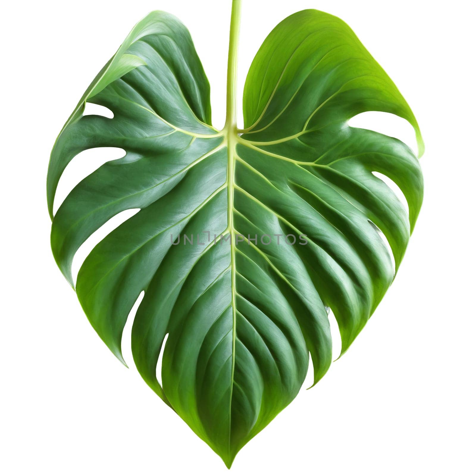Philodendron leaf heart shaped green leaf with glossy surface and prominent veins Philodendron hederaceum by Matiunina