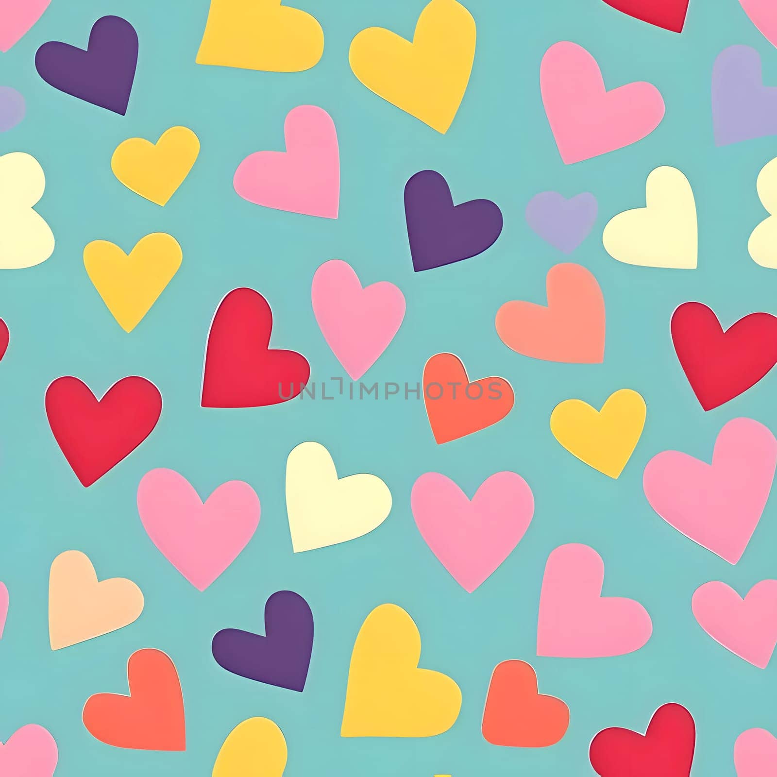 Patterns and banners backgrounds: Valentine's day seamless pattern with hearts. Vector illustration.