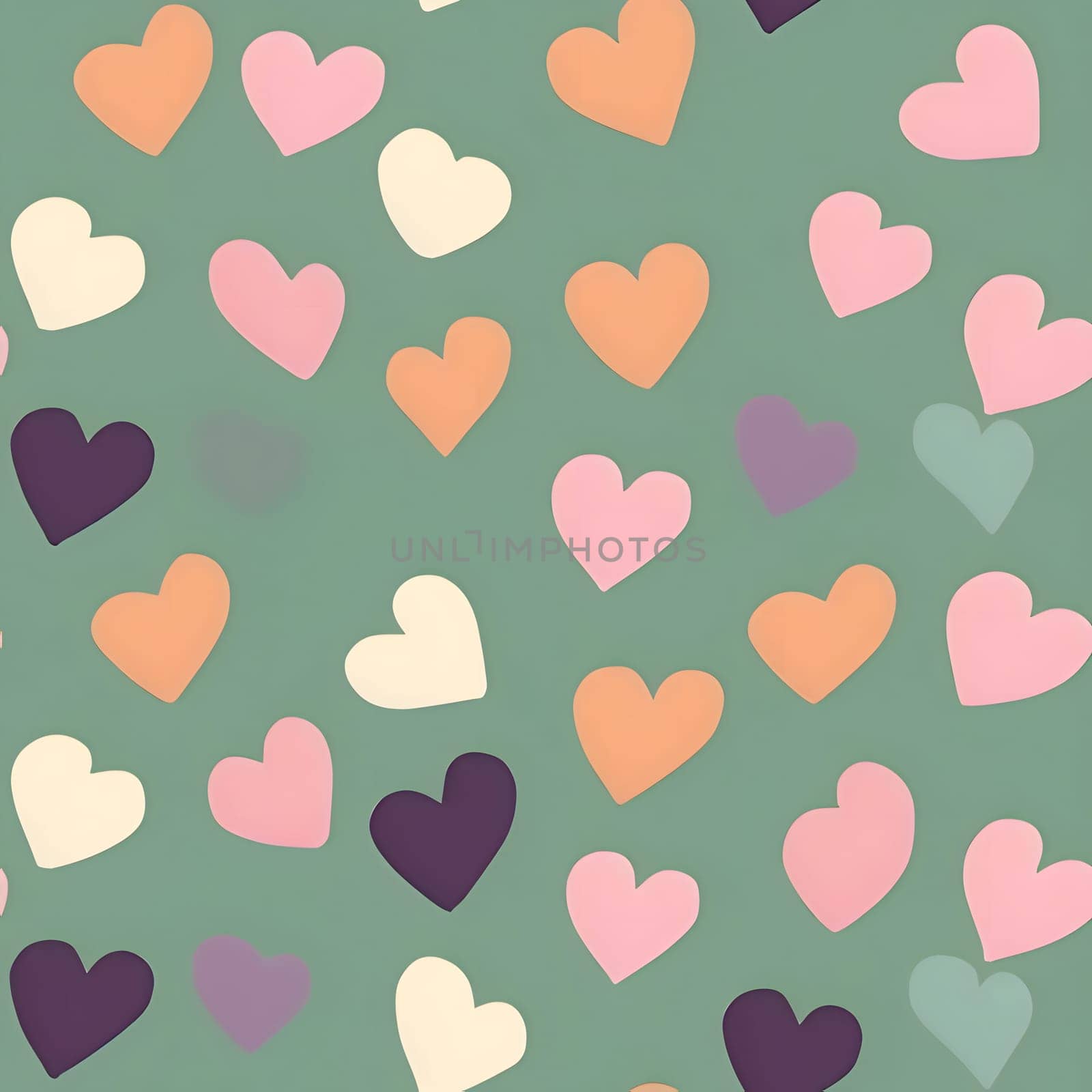 Patterns and banners backgrounds: Seamless pattern with hearts. Vector illustration. Eps 10.