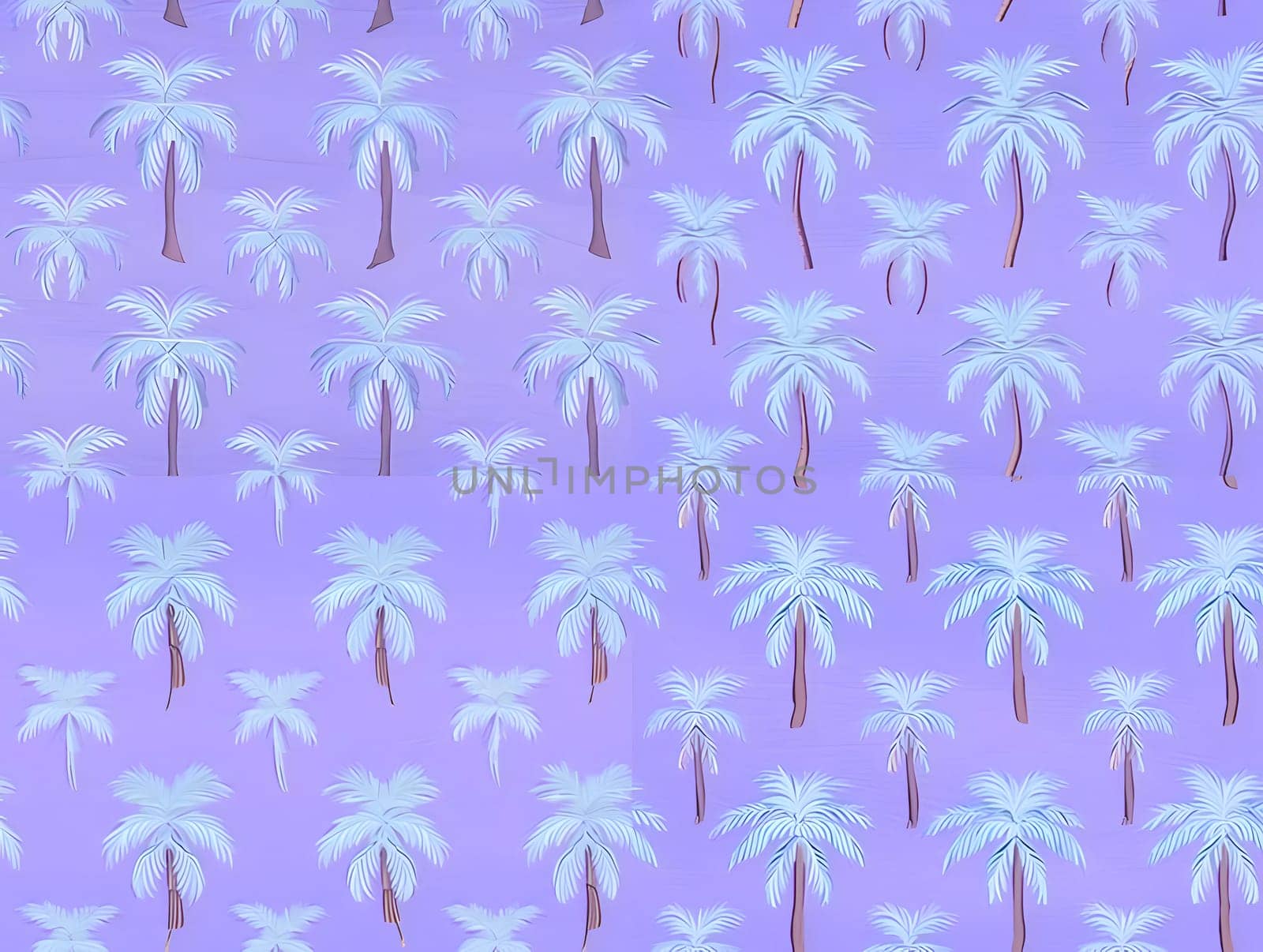 Patterns and banners backgrounds: Palm trees seamless pattern on purple background. Vector Illustration.