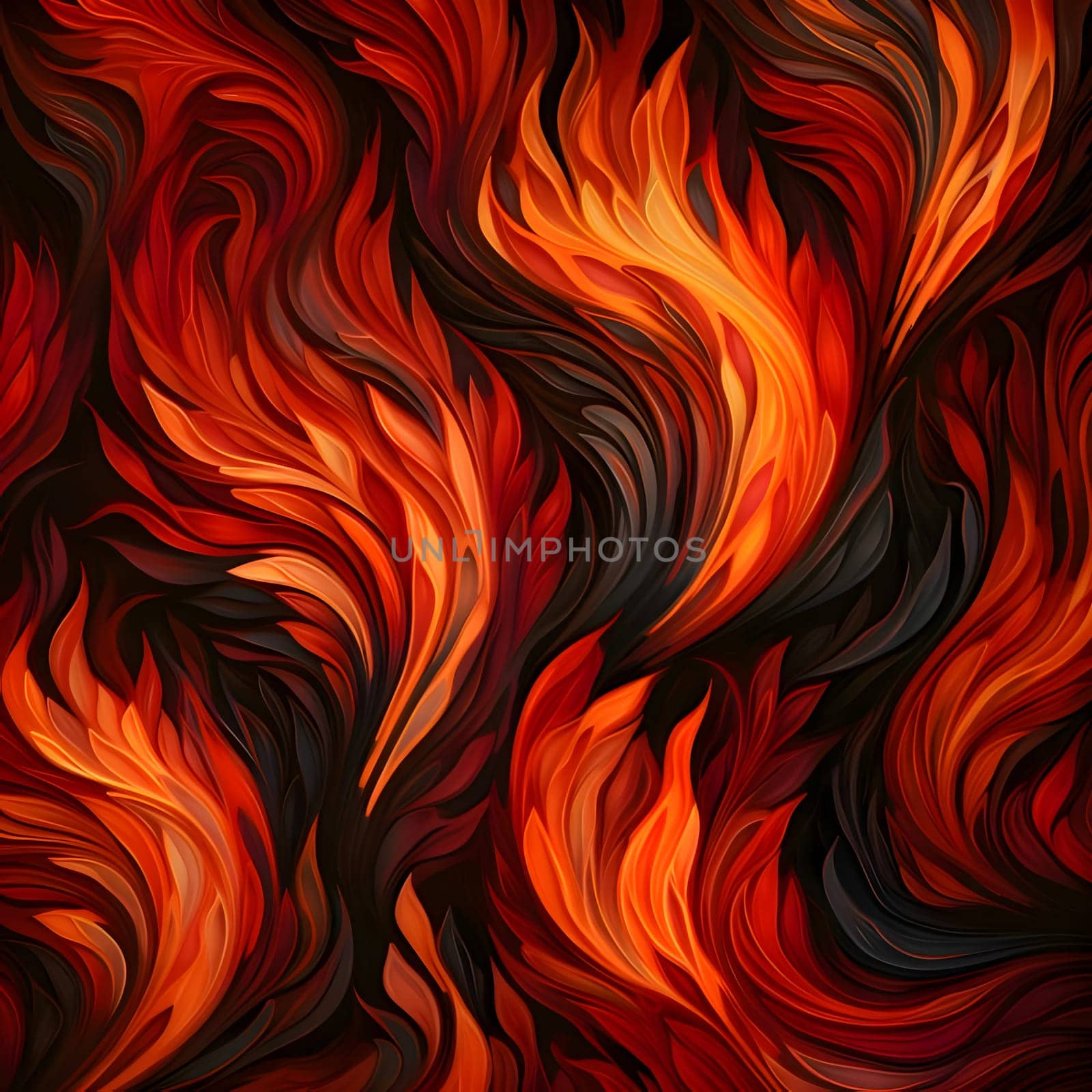 Abstract background with fire flames. Vector illustration for your design. EPS 10 by ThemesS