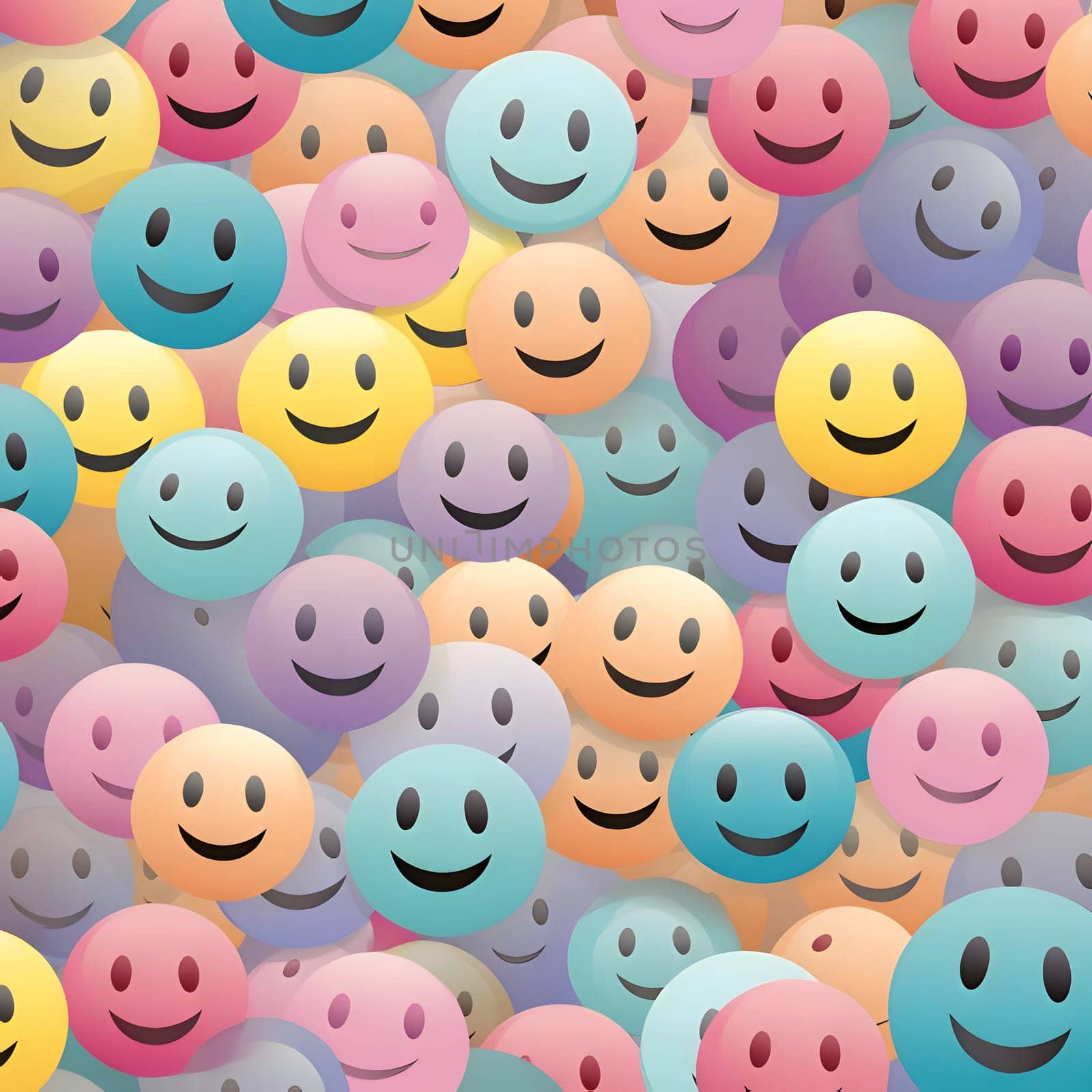 Patterns and banners backgrounds: Seamless pattern with smileys. Vector background. Eps 10