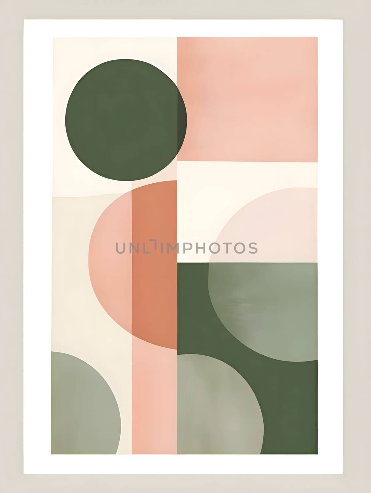 Minimalistic abstract background. Geometric shapes in pastel colors by ThemesS