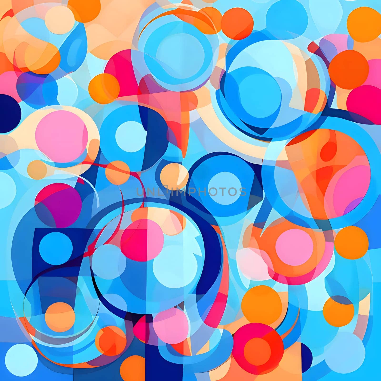 Abstract colorful background with circles and dots. Vector illustration. Eps 10. by ThemesS