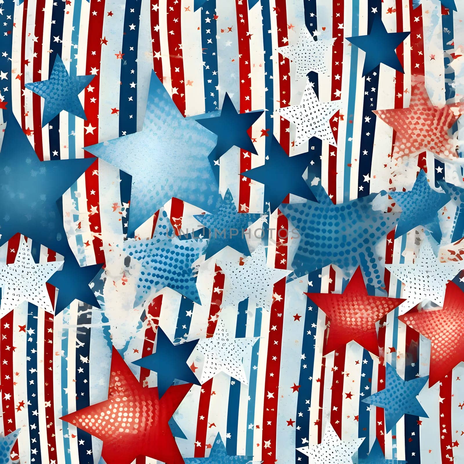 Seamless background pattern. Stars and stripes pattern. Vector illustration. by ThemesS