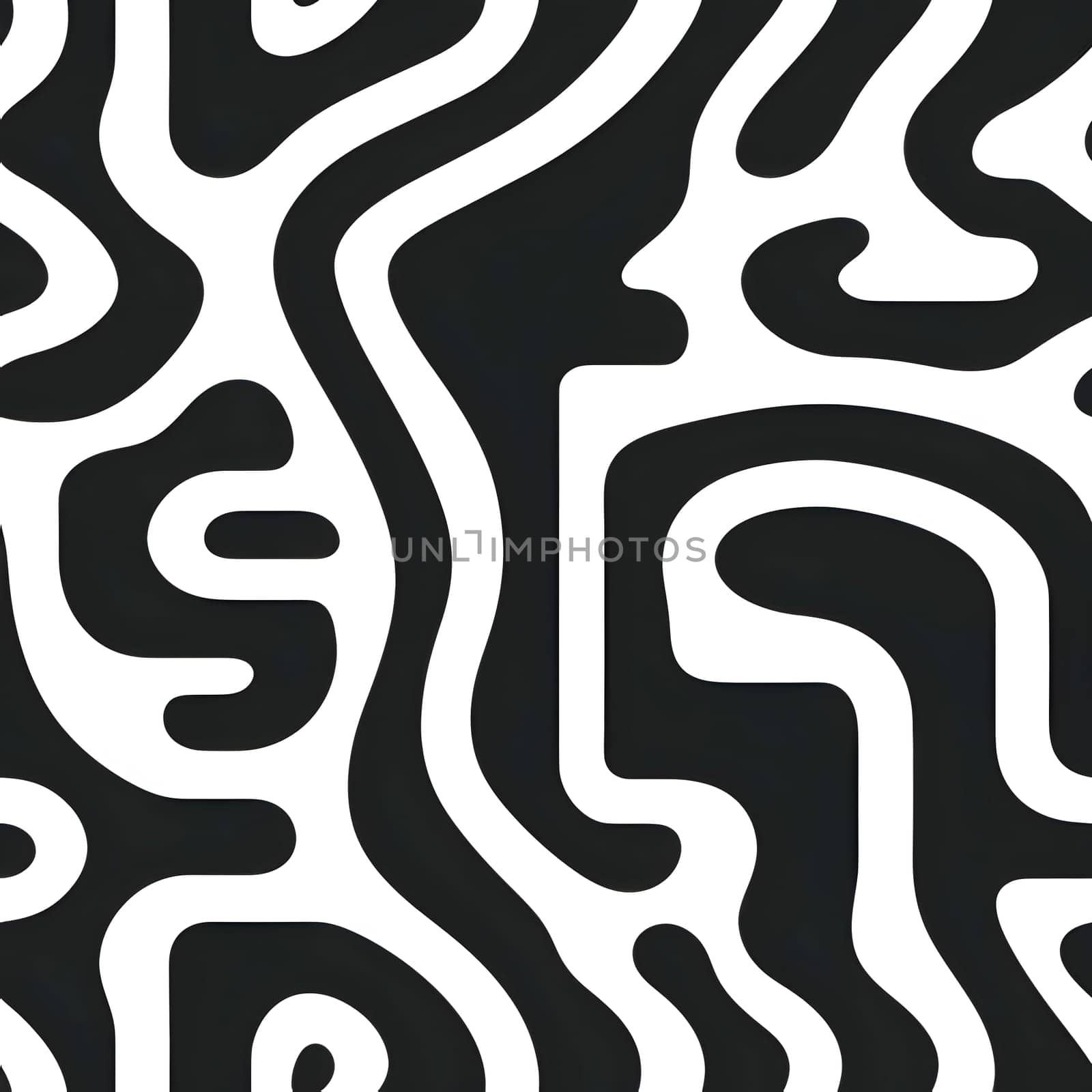 Seamless zebra pattern. Black and white vector background. by ThemesS