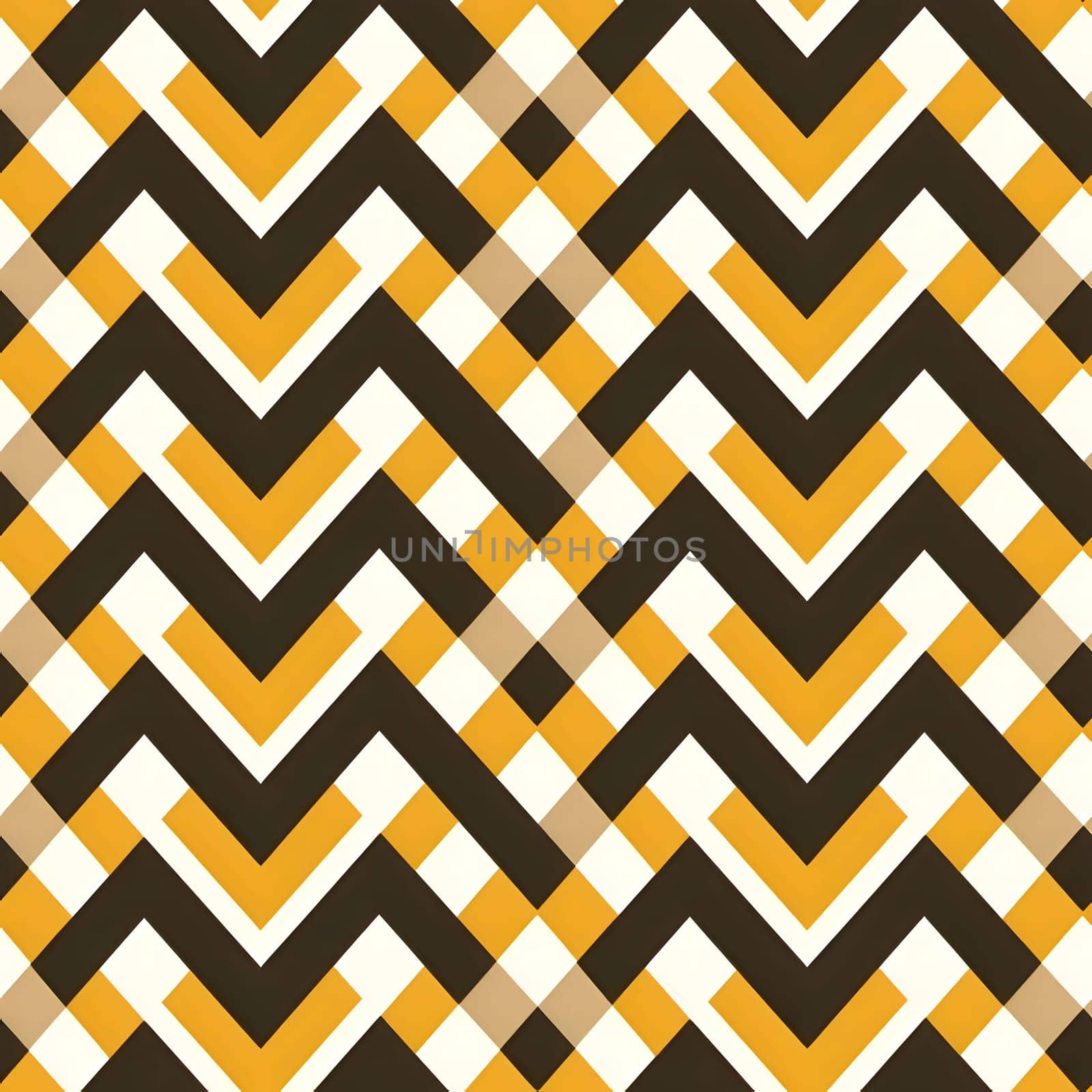 Seamless pattern with rhombus in yellow and brown colors by ThemesS
