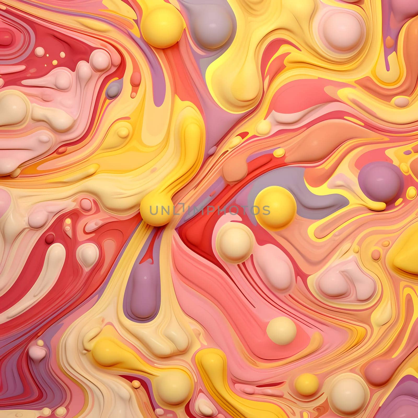 Colorful abstract background. Liquid marble pattern. 3d render illustration by ThemesS