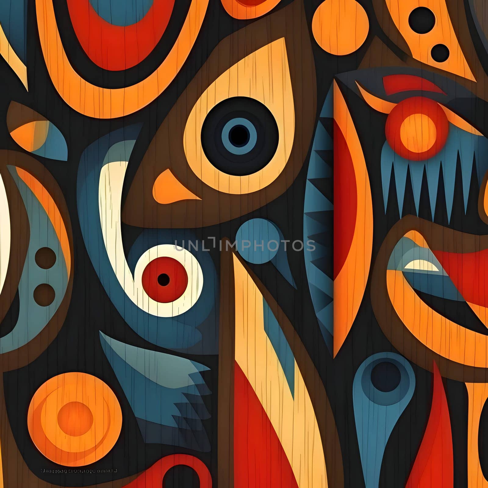 Patterns and banners backgrounds: Seamless pattern with abstract shapes. Vector illustration. Eps 10.