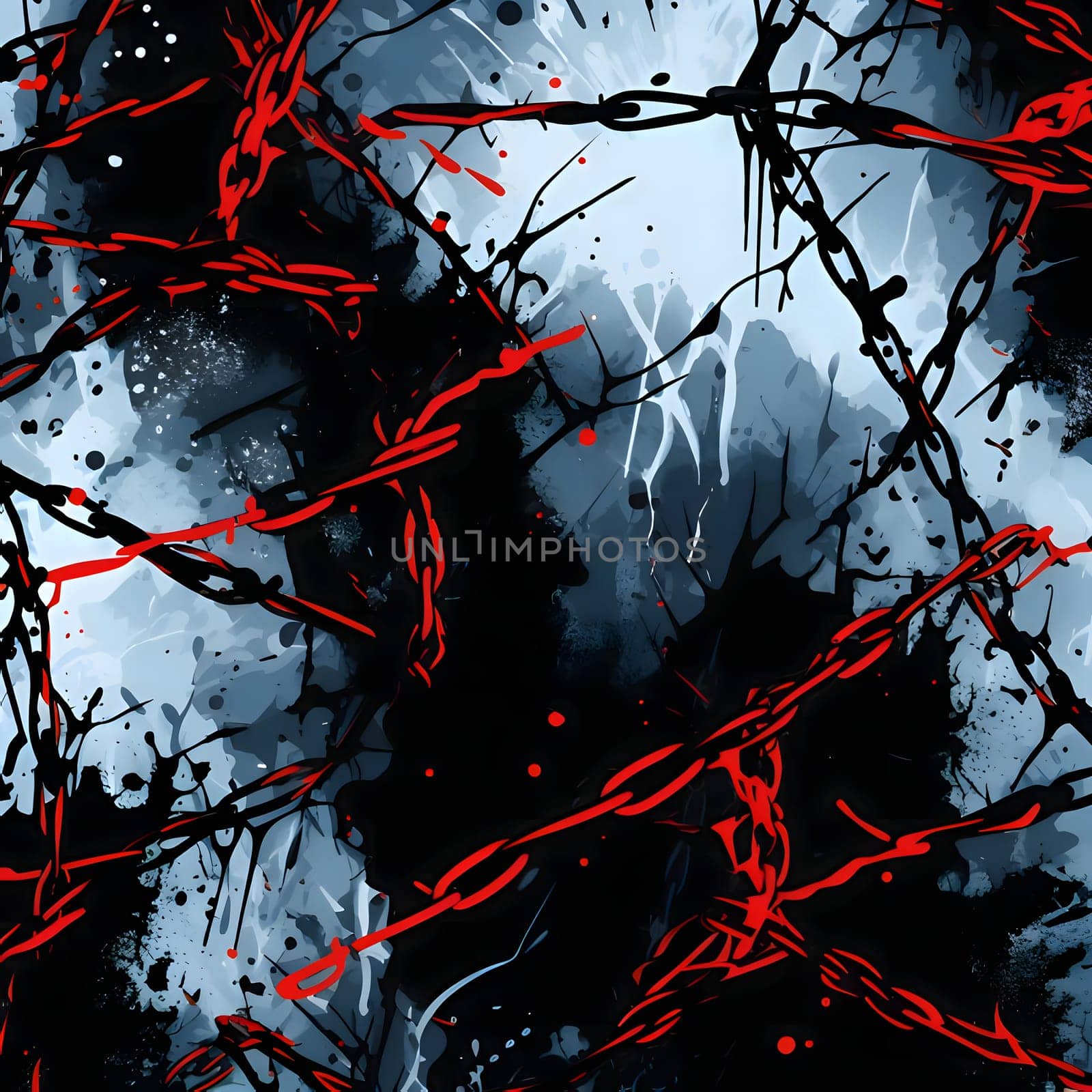 abstract grunge background with blood splatter, vector art illustration by ThemesS