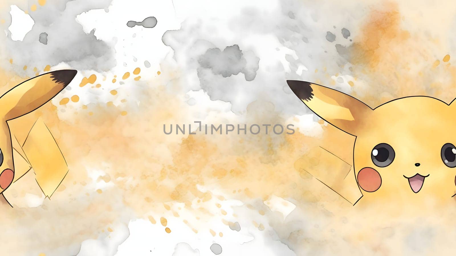 Patterns and banners backgrounds: Watercolor illustration of a fox with an envelope on a white background