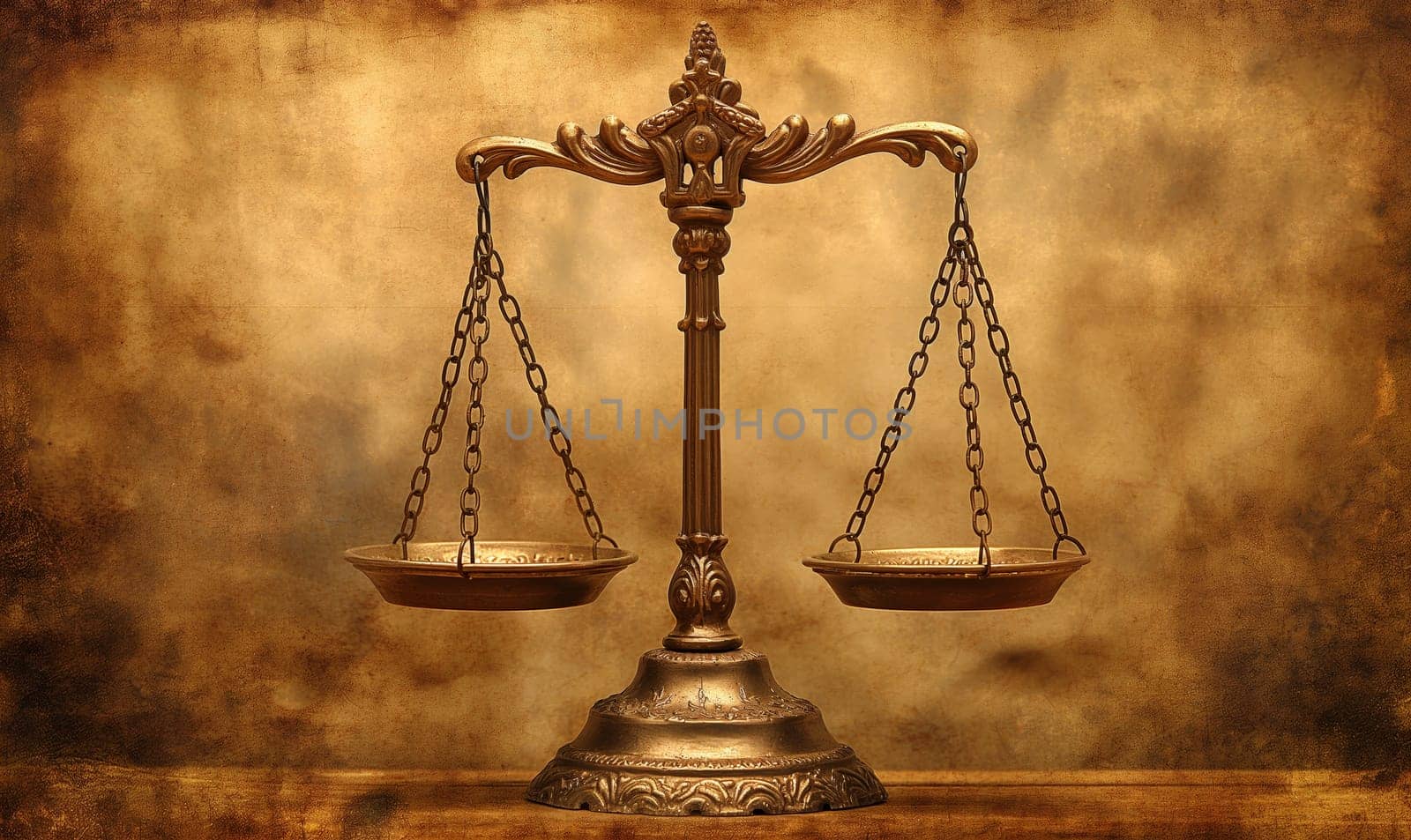Libra on abstract vintage background, space for text. Selective focus..Selective focus