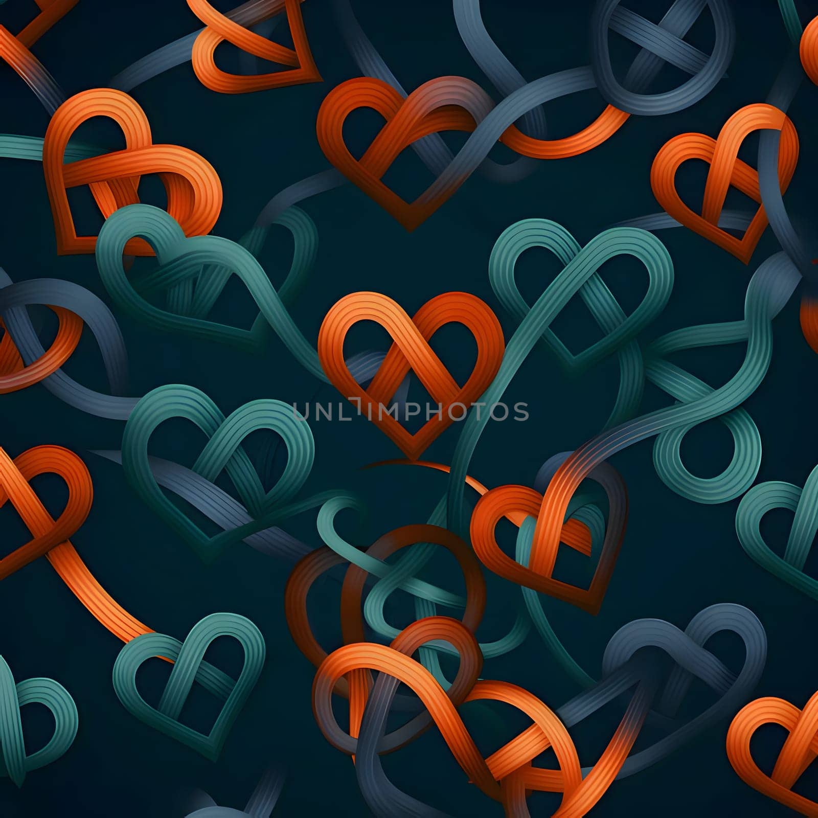 Patterns and banners backgrounds: Seamless background with hearts. Vector illustration. Eps 10.