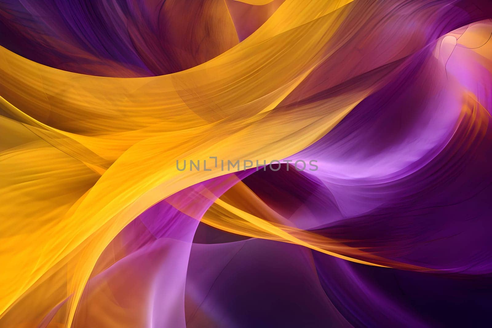 Abstract background wallpaper with purple and yellow waves, lines. by ThemesS