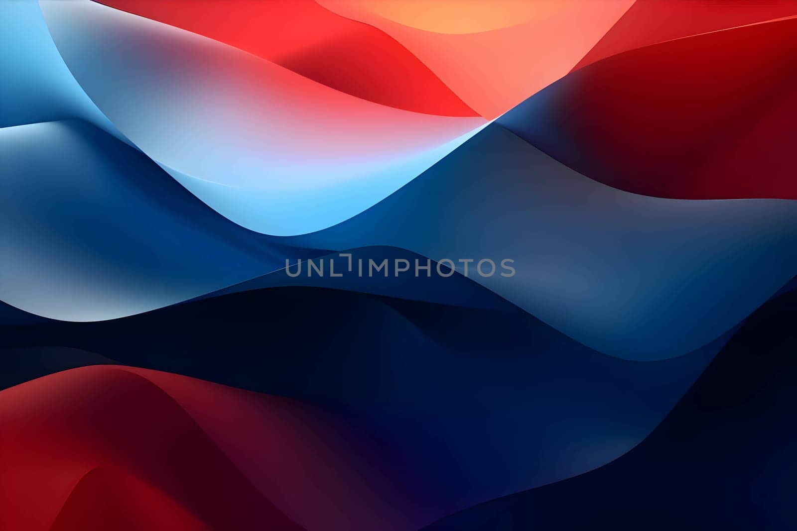 Abstract background wallpaper with red and blue lines, waves. by ThemesS