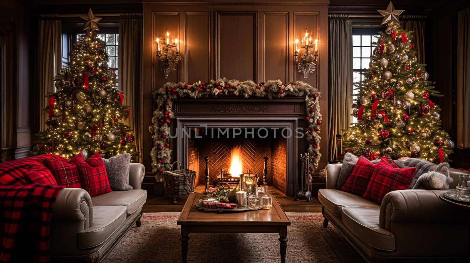 Christmas at the manor, English countryside decoration and interior decor by Anneleven