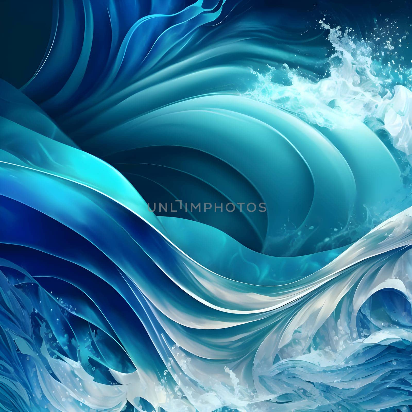 Wavy blue lines form a captivating abstract background wallpaper, creating a sense of movement and visual interest.