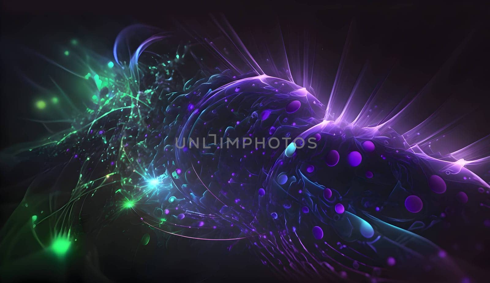 Psychic Waves background futuristic technology landscape as abstract background wallpaper. by ThemesS