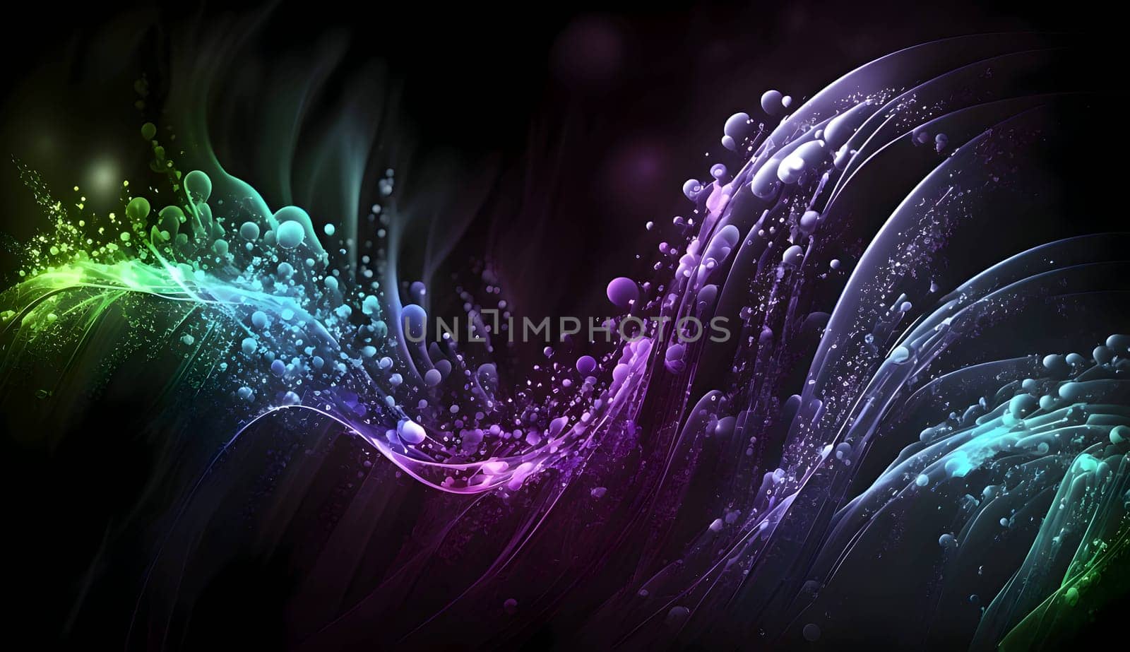 Psychic Waves background futuristic technology landscape as abstract background wallpaper. by ThemesS