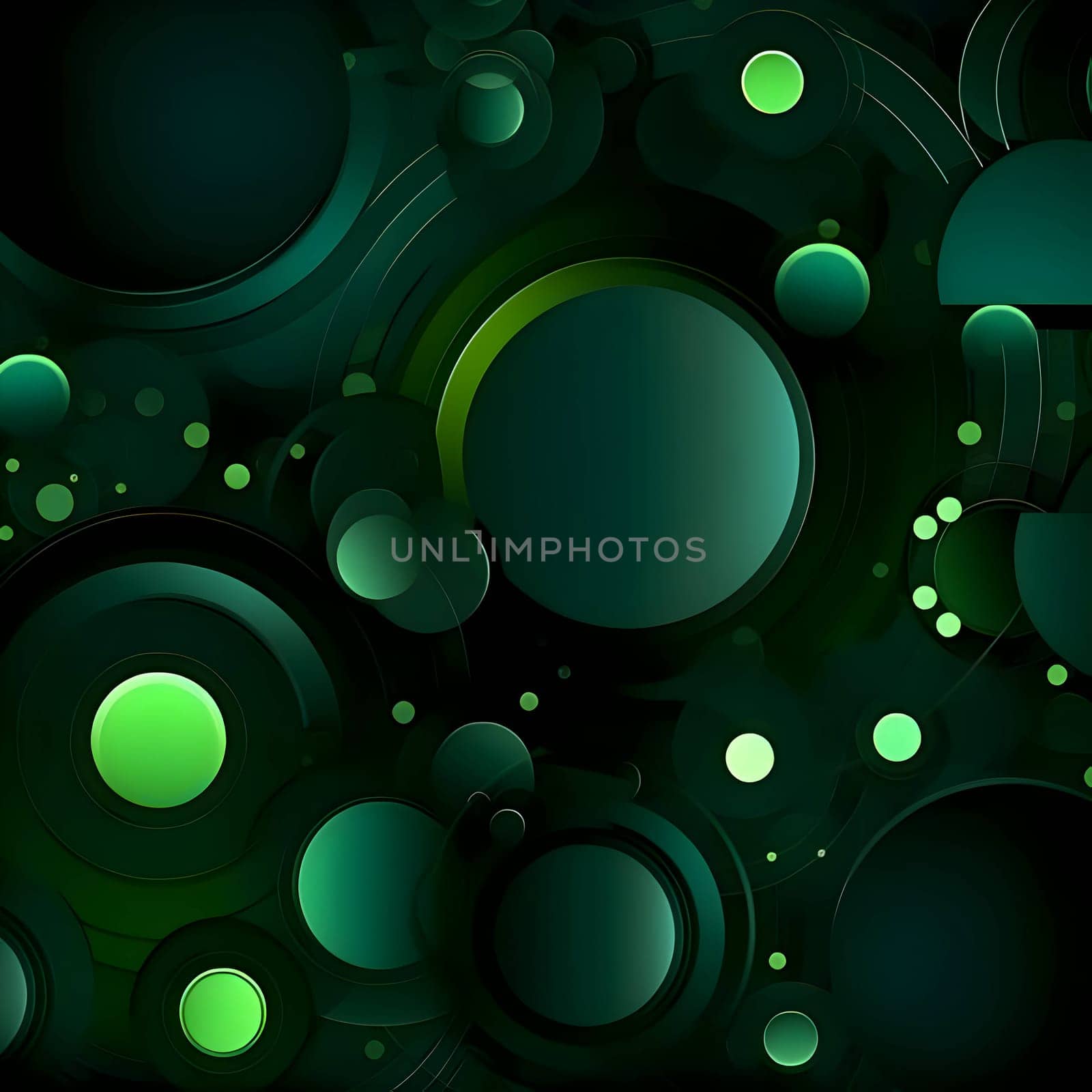 Gradient green circles geometric as abstract background wallpaper. by ThemesS