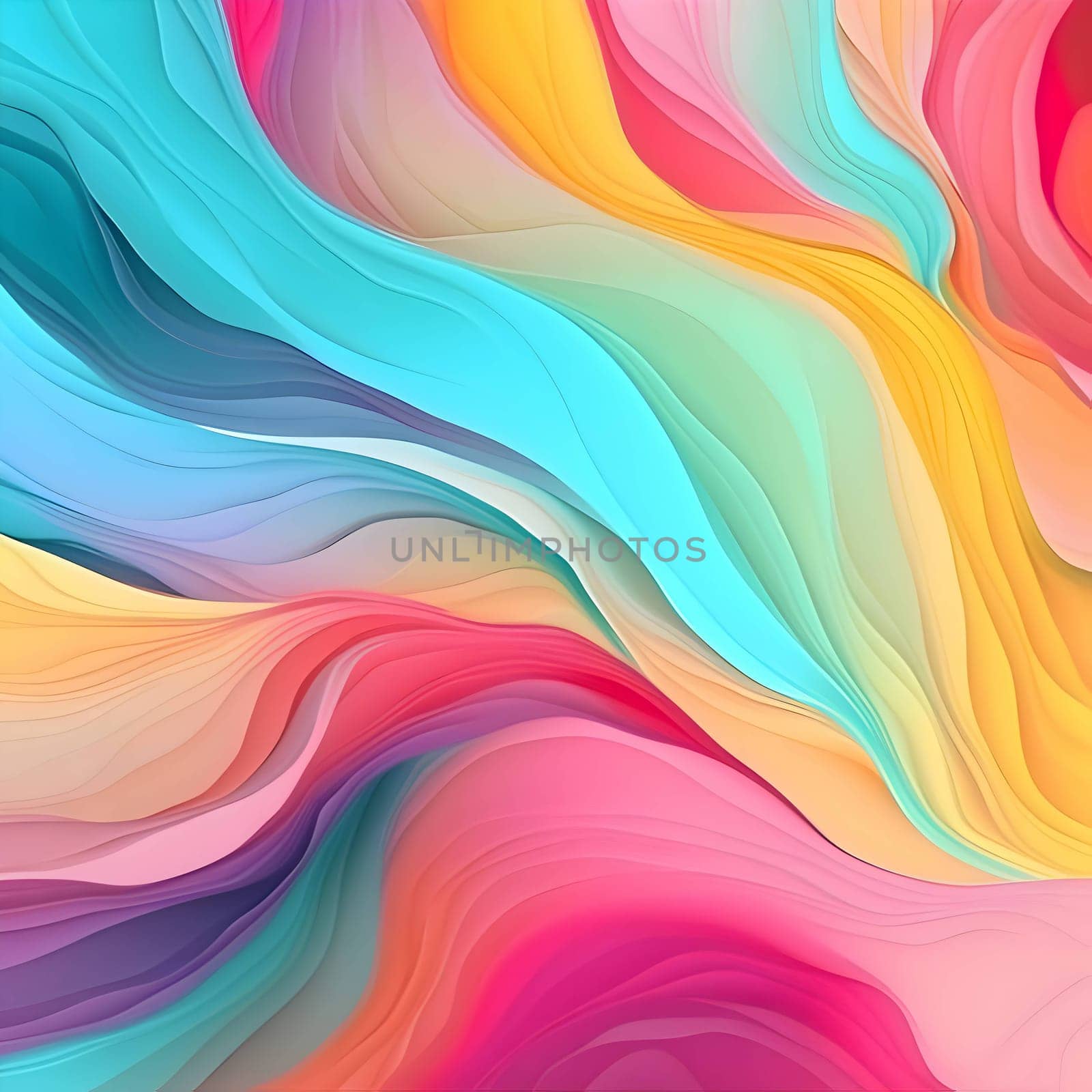 Vivid watercolor waves along with 3D lines come together to create an engaging abstract background wallpaper.