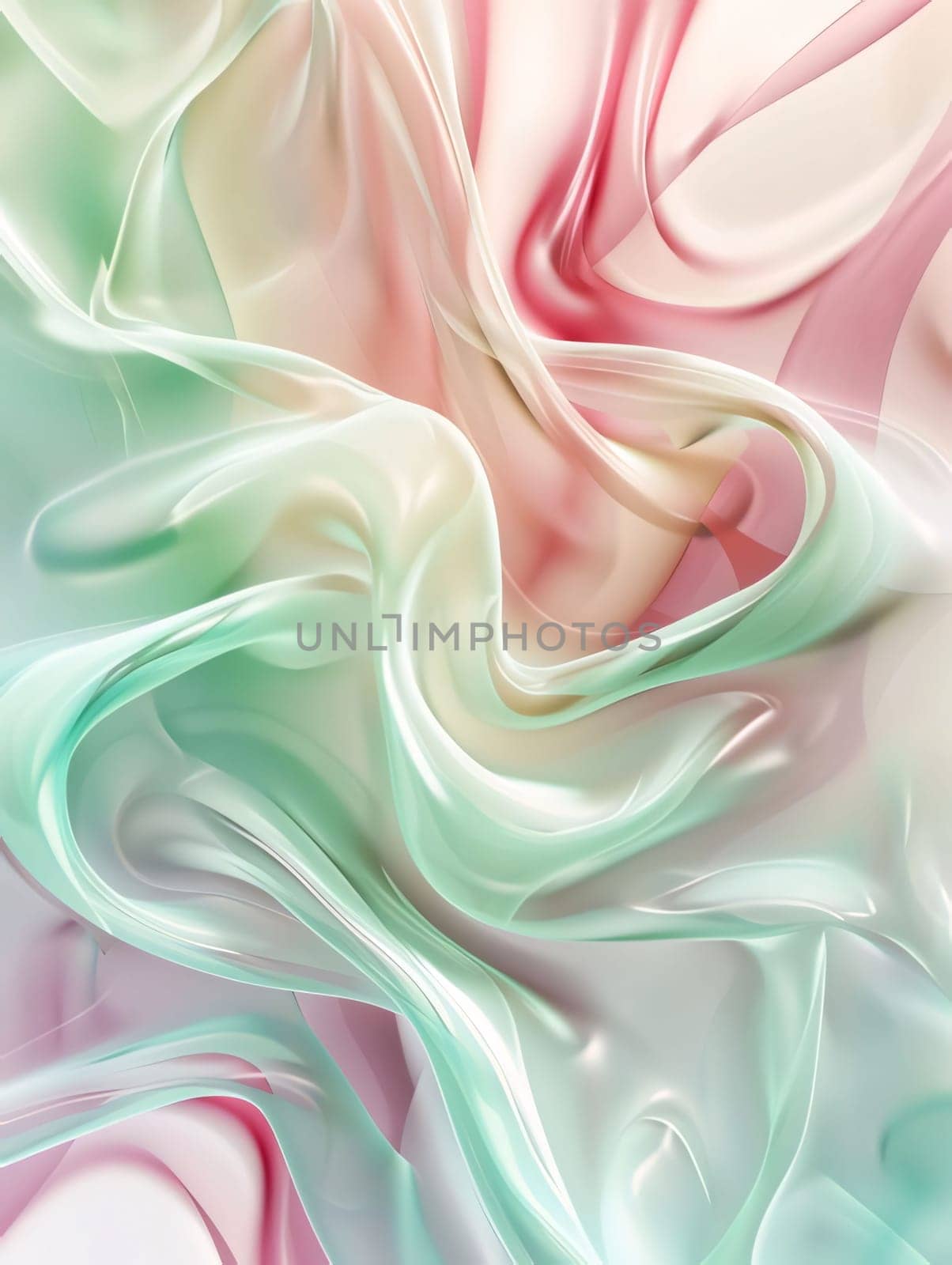 abstract background with smooth lines in green, pink and white colors by ThemesS