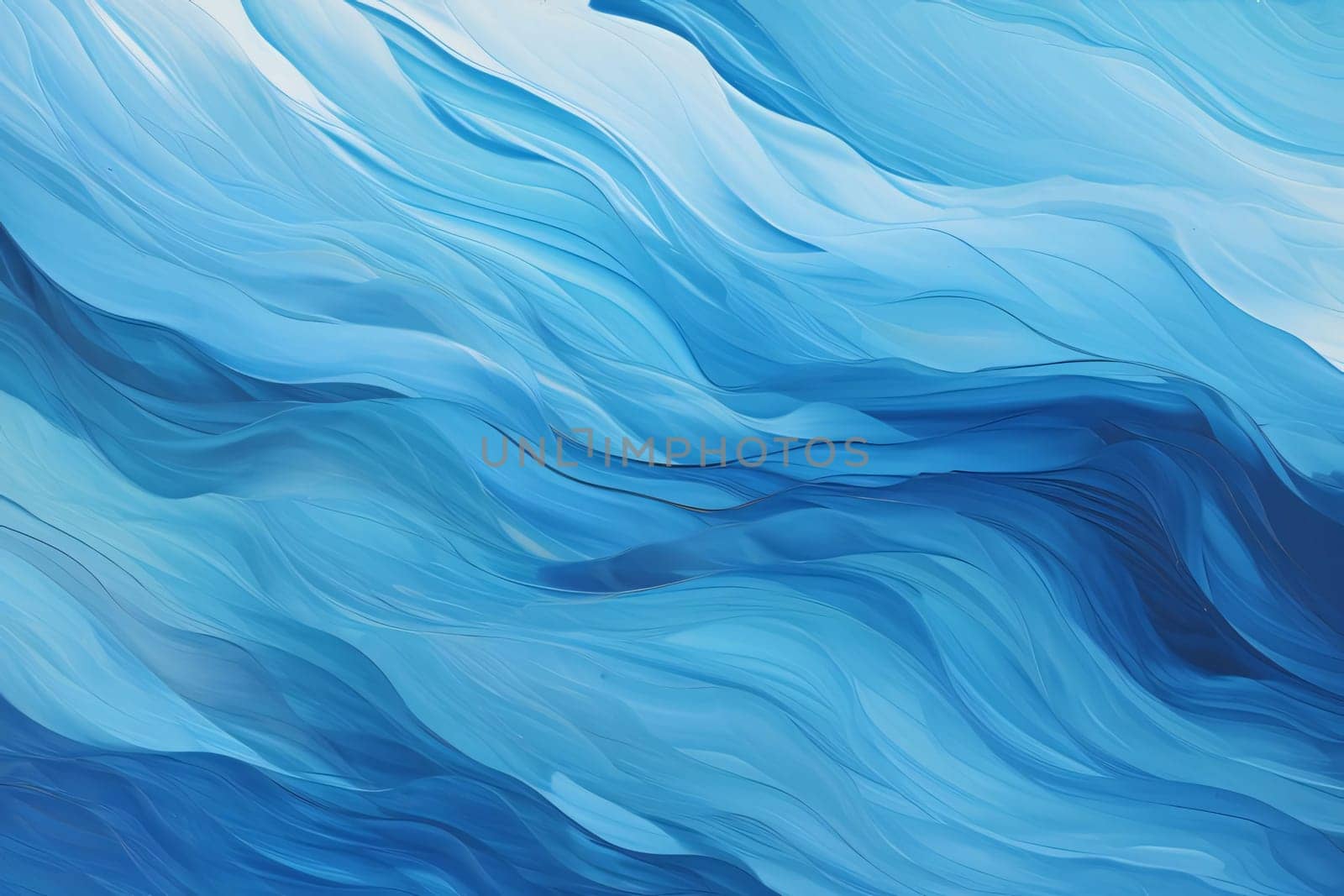 Abstract background design: abstract blue background with smooth lines and waves in watercolor style