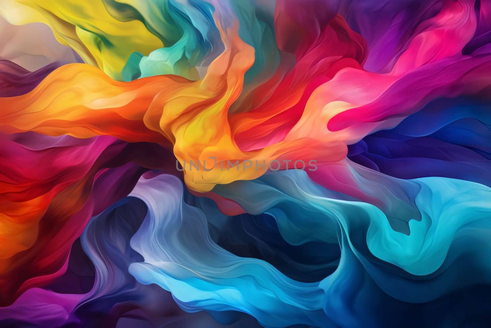 Abstract background design: abstract colorful background with effect of fluid acrylic paint in different colors