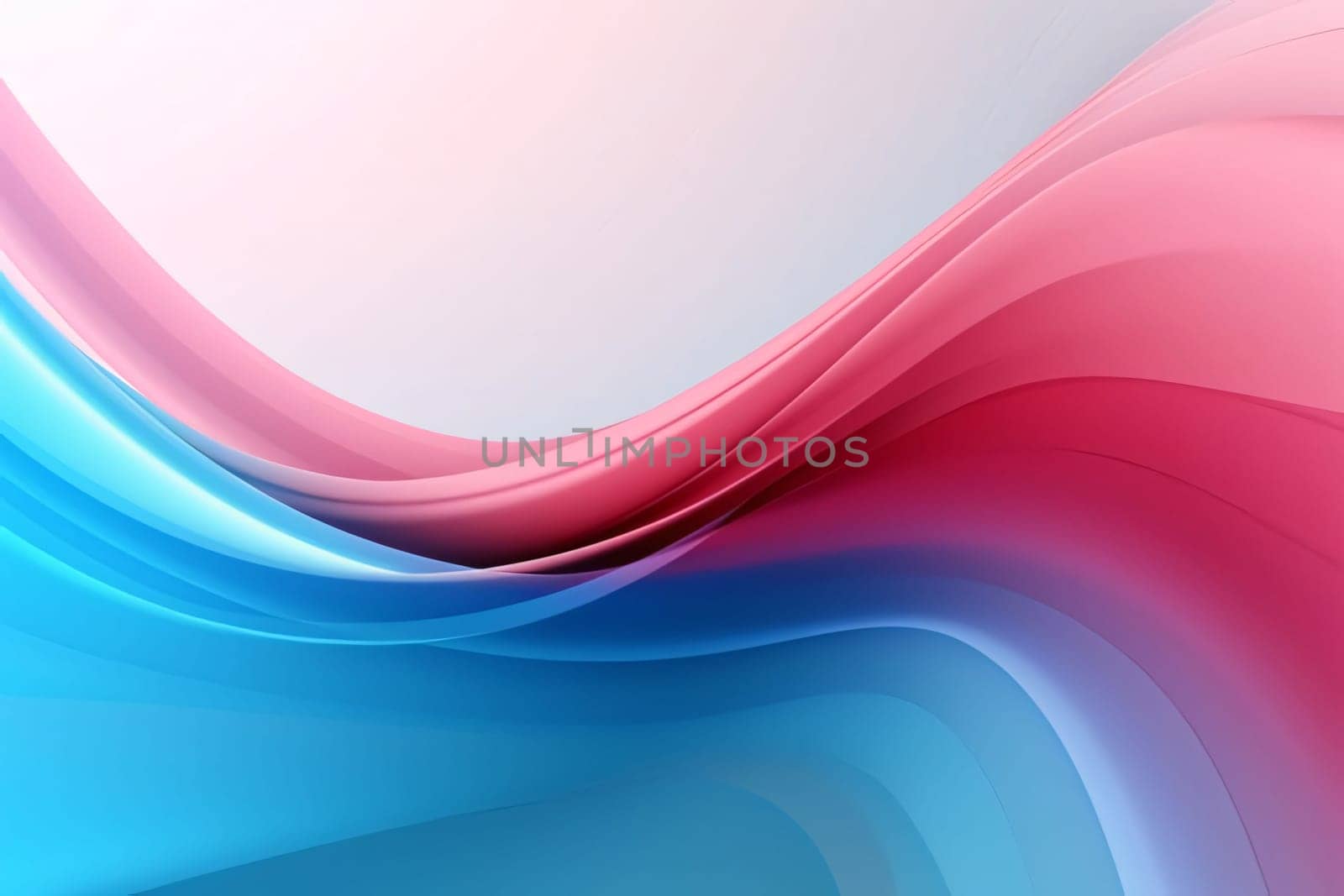 Abstract background design: abstract background with smooth lines in blue, pink and white colors