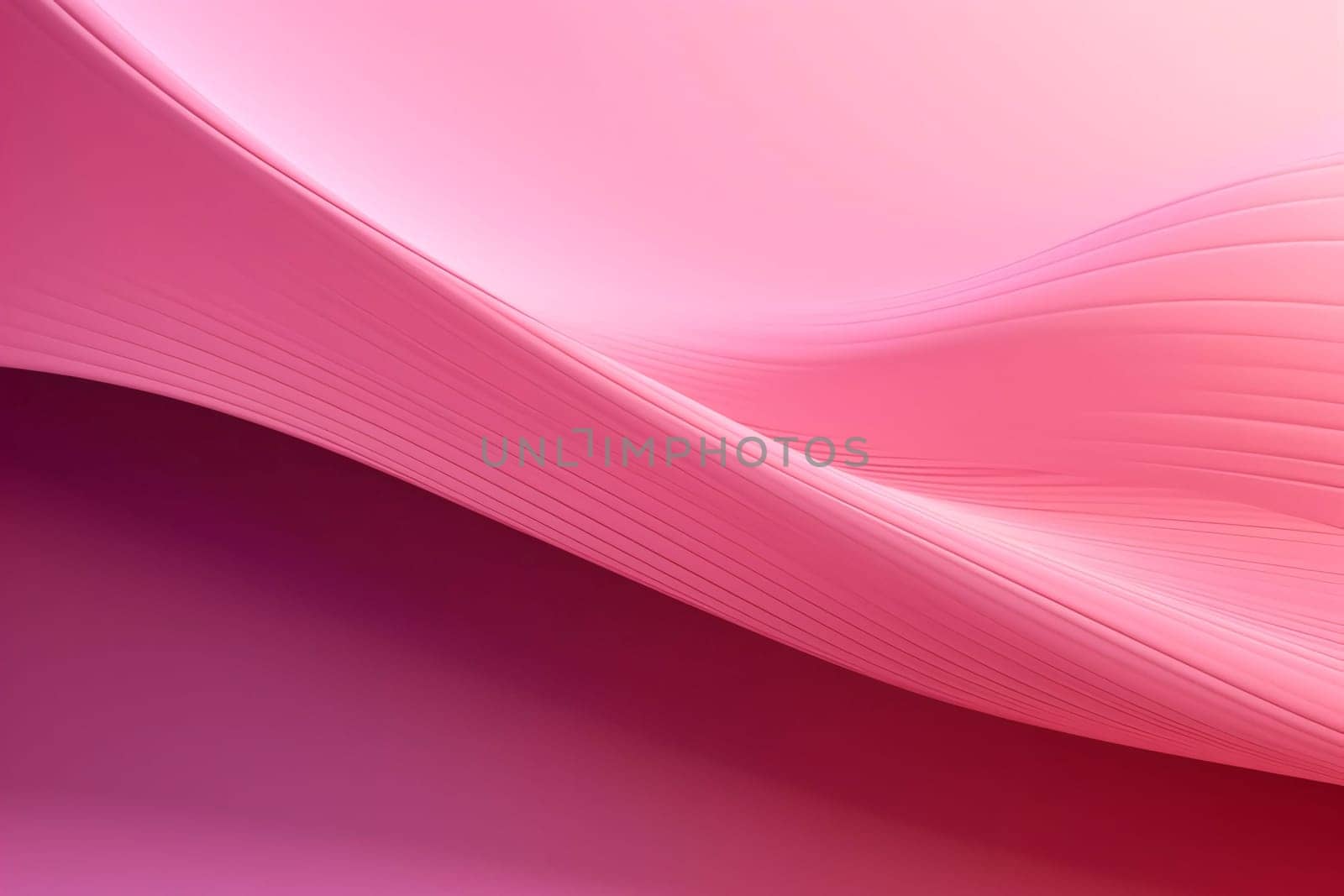 Abstract background with smooth lines in pink and white colors. 3d render by ThemesS