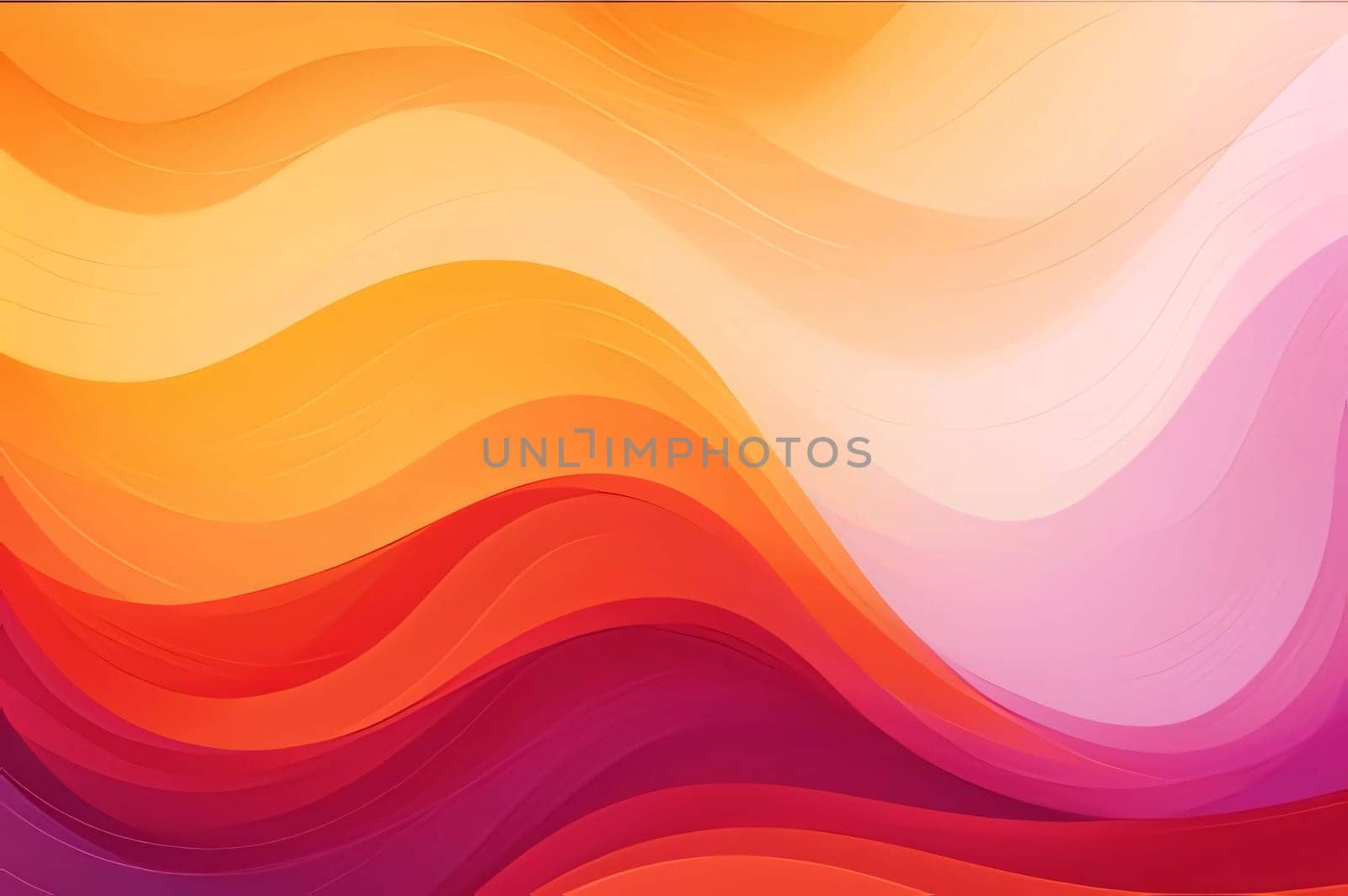Abstract background design: abstract background with smooth lines in orange, yellow and pink colors