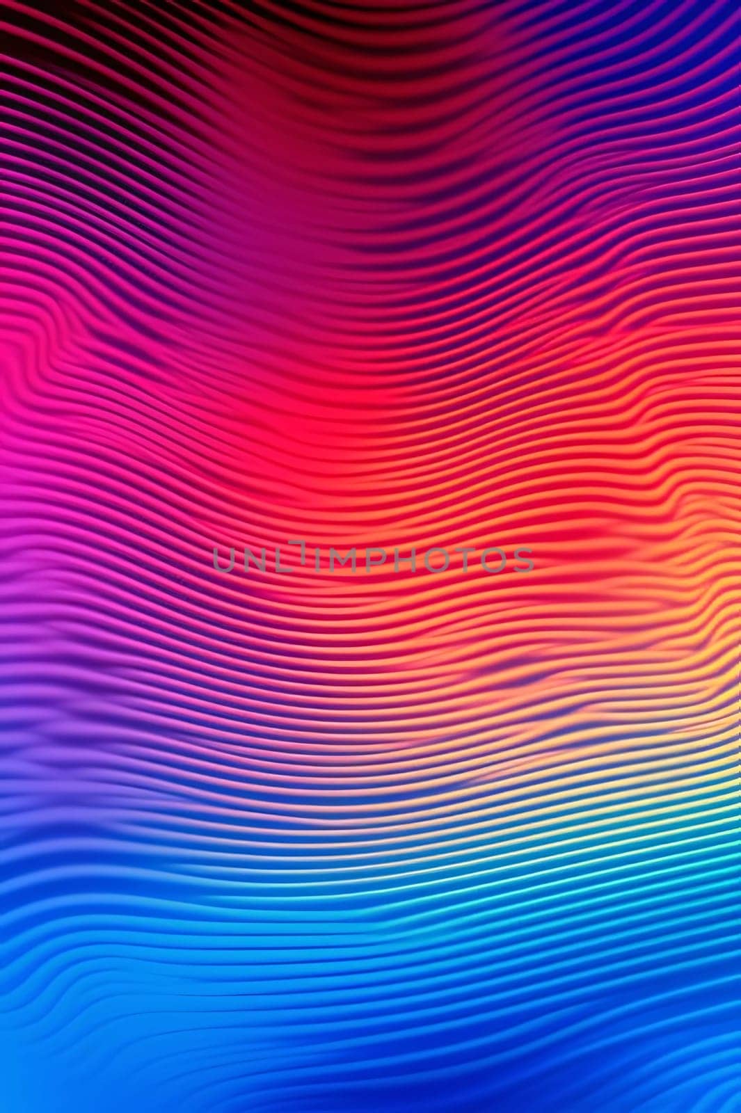 Abstract background with wavy lines. Vector illustration for your design. by ThemesS