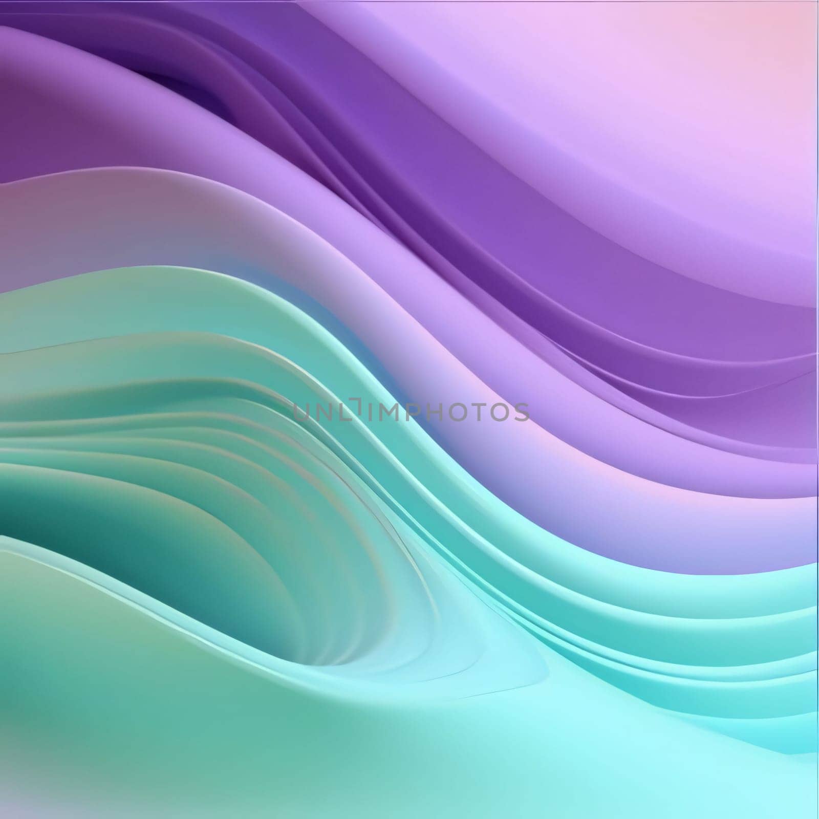 abstract background with smooth wavy lines in purple and blue colors by ThemesS