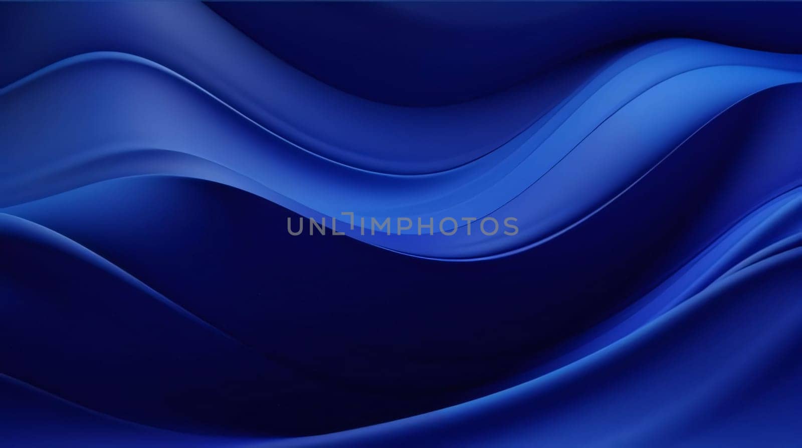 Abstract blue background with smooth lines. Vector illustration for your design. by ThemesS