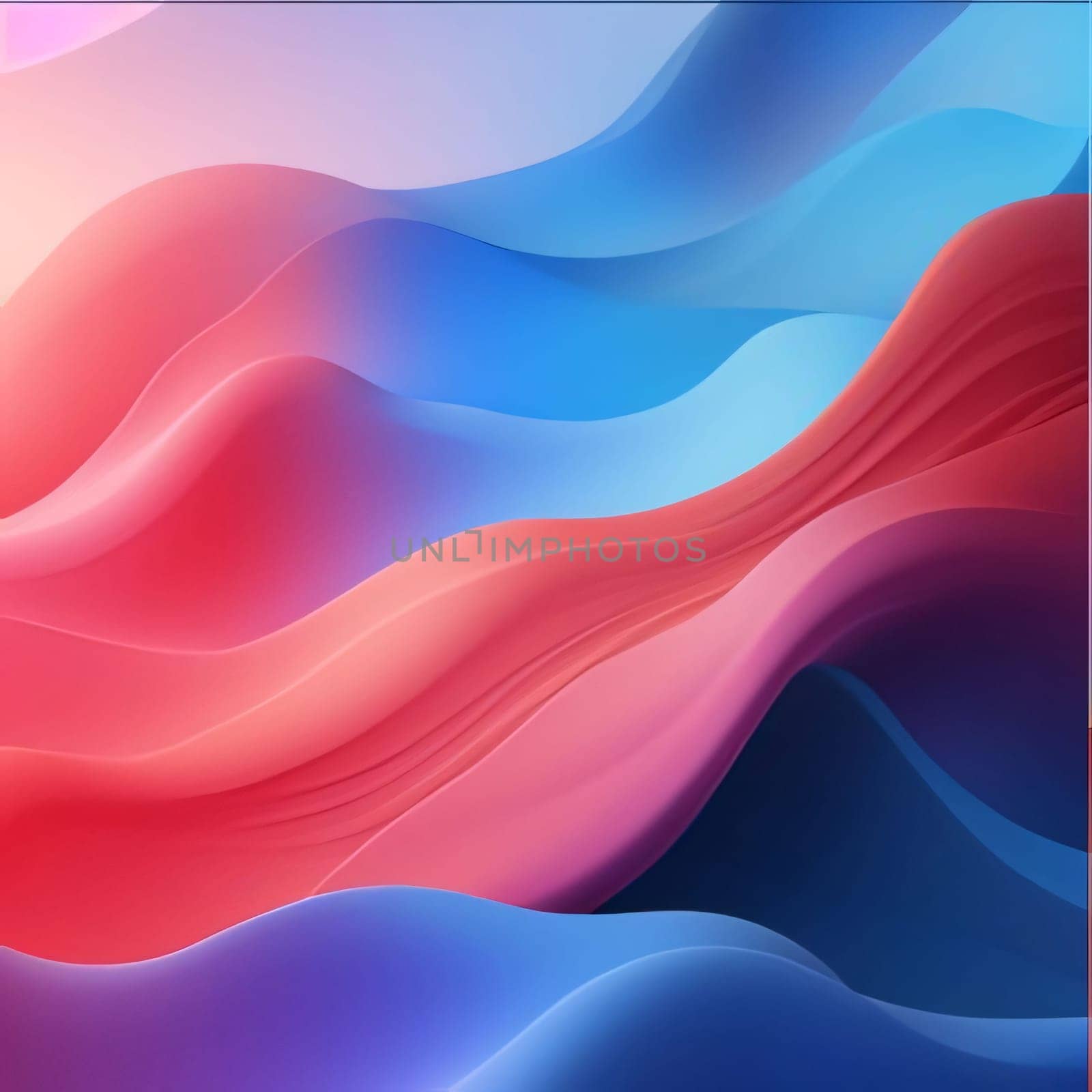 abstract background with smooth wavy lines in blue and pink colors by ThemesS