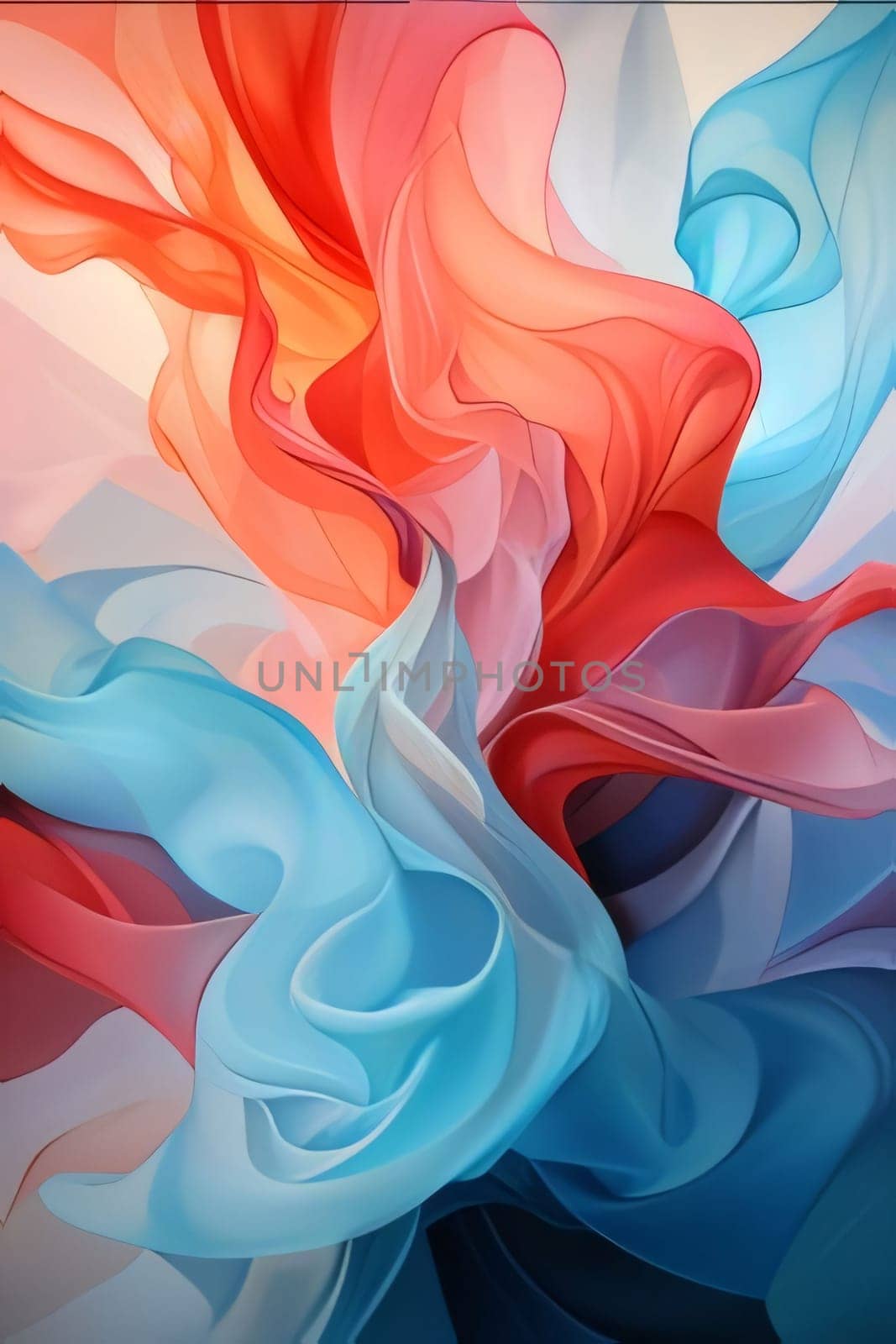 Abstract background design: abstract background of colored silk or satin twirling in the wind