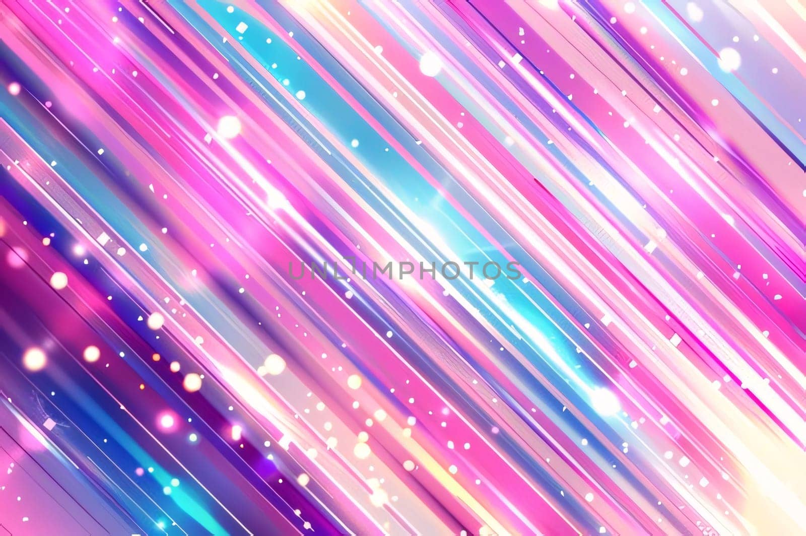 Abstract background with stripes and bokeh effect. Vector illustration. by ThemesS