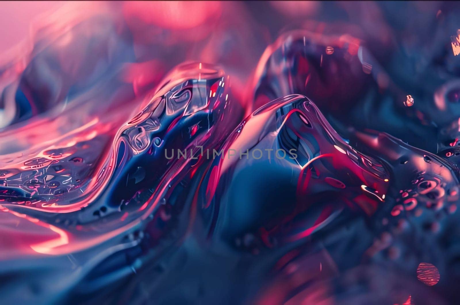 Abstract background design: abstract background of red and blue liquid. 3d render illustration